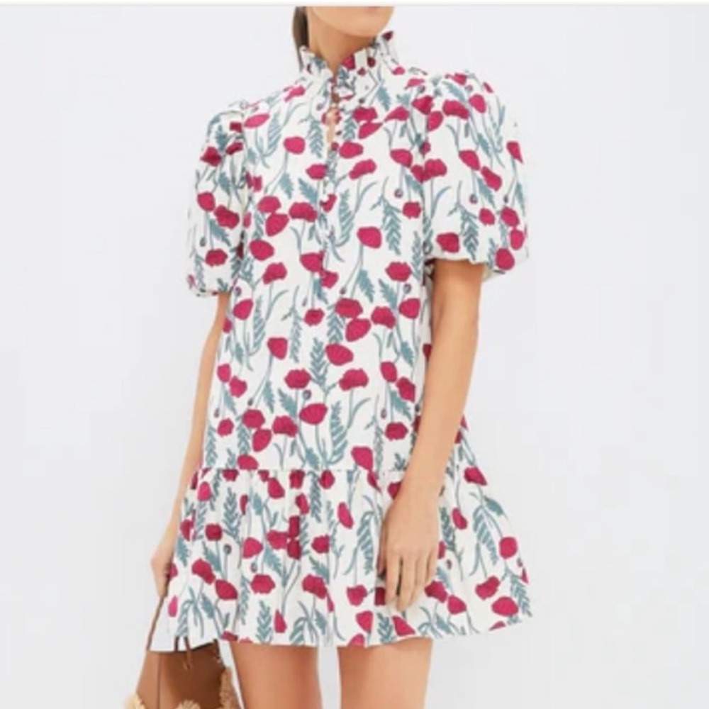 Tuckernuck Red Amaryllis Floral Mimsy Dress